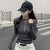Polyester American Swagger Fierce Sister Half-Zip Cropped Women's Autumn/Winter Base Layer Shirt