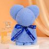 Pineapple Grid Towel Bear Shape - Wedding & Festival Gift