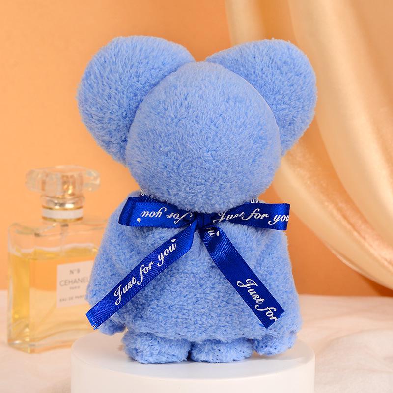 Pineapple Grid Towel Bear Shape - Wedding & Festival Gift