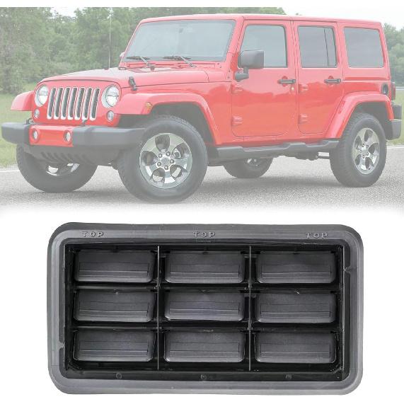 Rear Tailgate Air Vent Outlet Ventilation Net For Jeep For Wrangler JK 2010 2011 2012 2013 2014 2015 2016 2017 2018