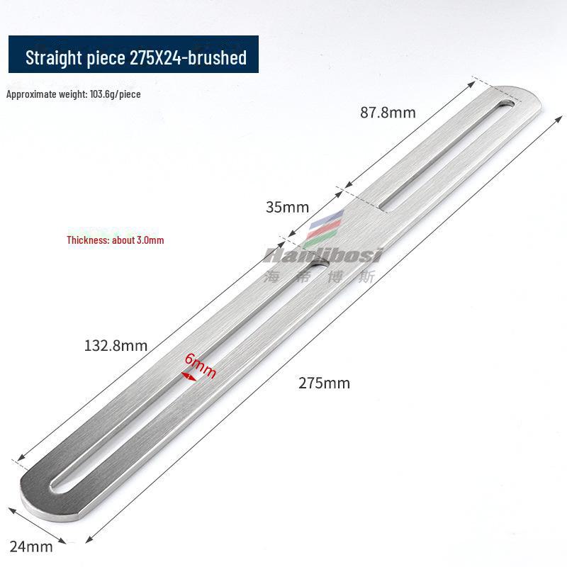Stainless Steel Adjustable L-Shaped 90° Angle Bracket Connector