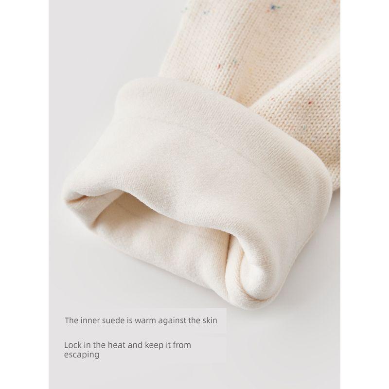 David Bella Warm New Winter Clothing Girls' Sweater Baby Half Turtleneck Knitwear Kidsren's Fleece Pullover Top