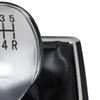 Ford Focus Mk2 04-11 SILVER Gear Shift Knob + Gaiter with CHROME Frame 5 SPEED