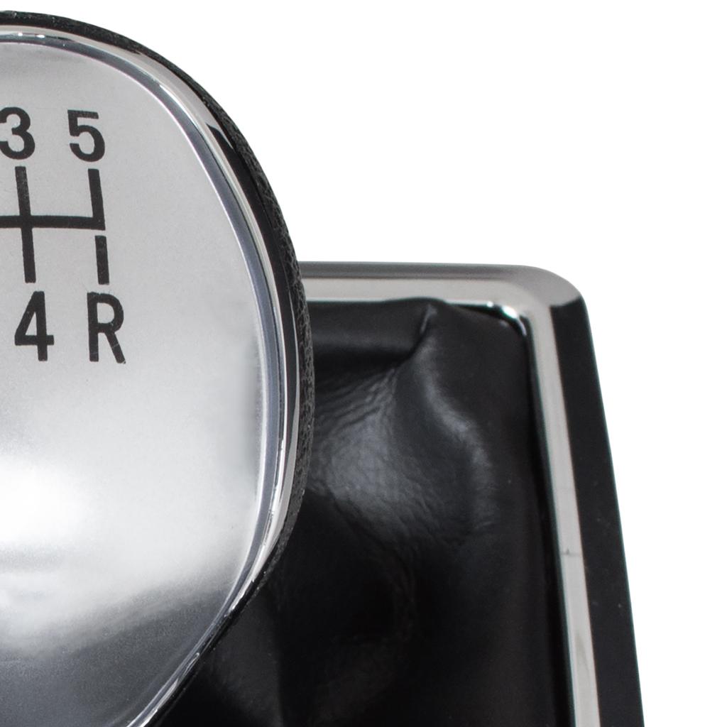 Ford Focus Mk2 04-11 SILVER Gear Shift Knob + Gaiter with CHROME Frame 5 SPEED