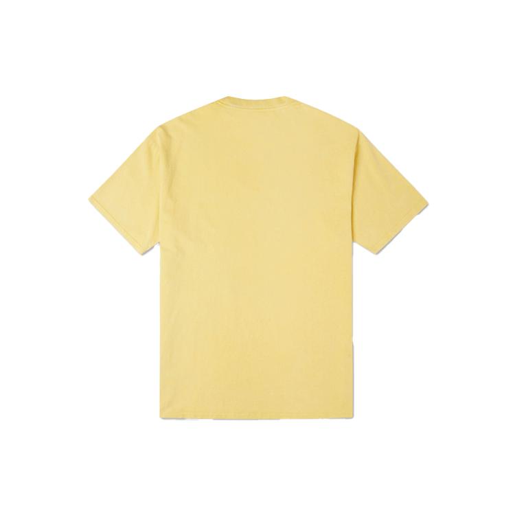 Converse T Shirts Men's Yellow Crew Neck Moderate Straight Fit 10020930-A06