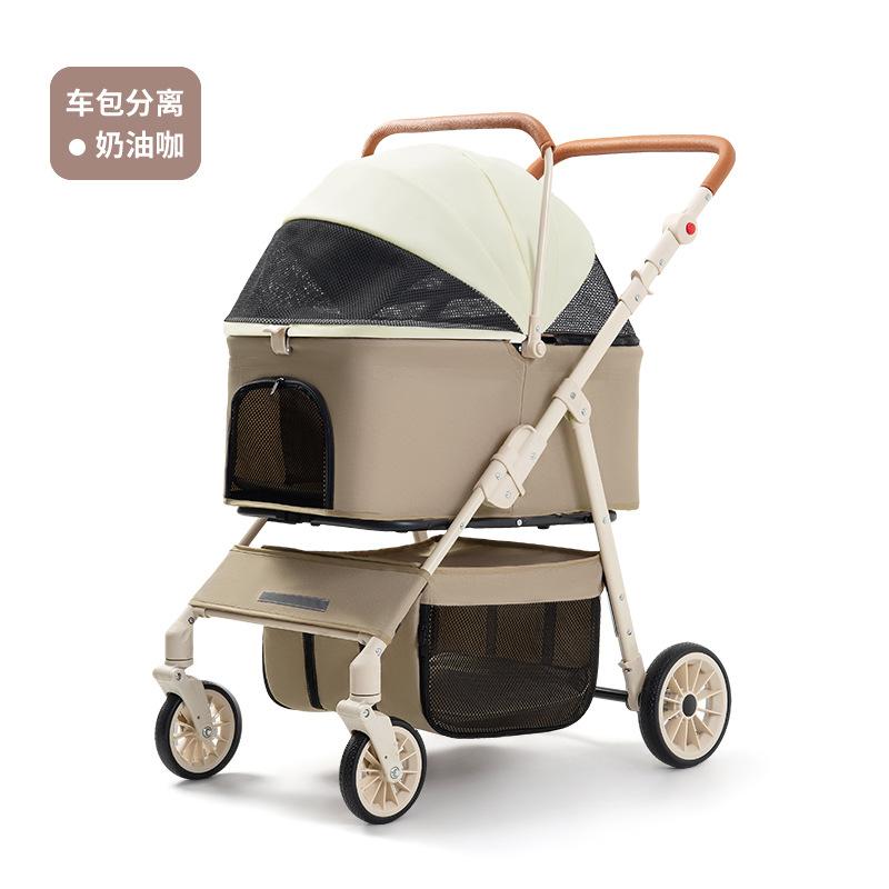 

Многофункциональная коляска для домашних животных Складная тележка для путешествий Наружный переноска для щенков для маленьких средних собак Большая портативная T900