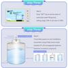 Wireless Ultrasonic Level Gauge Water Tank Liquid Level Meter with Temperature Sensor Liquid Depth Level Gauge Indicator with Time Display