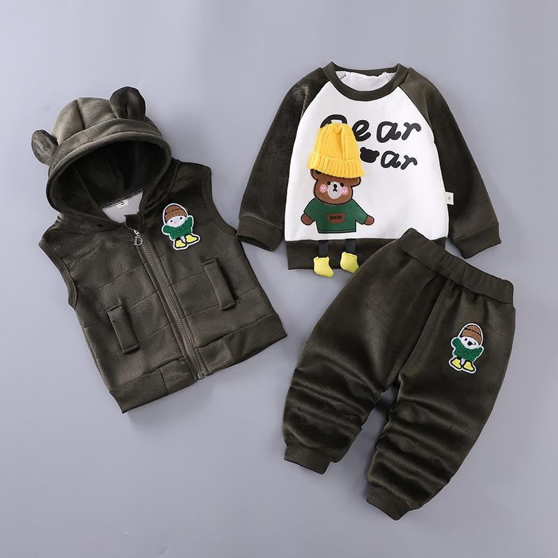 Children's Clothing 2025 Spring and Autumn New Children's Clothing Baby Three Piece Set Girls' Spring Clothing Boys' Set
