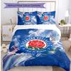 Blackburn Rovers Football Printed 3 Pieces Bedding Set, Comfortable Skin Friendly Bedroom Duvet Cover Set