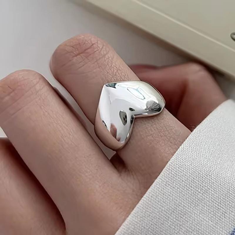 VENTFILLE 925 Sterling Silver Moon Tassel Opening Female Fashion Ins Ring Dropship Wholesale