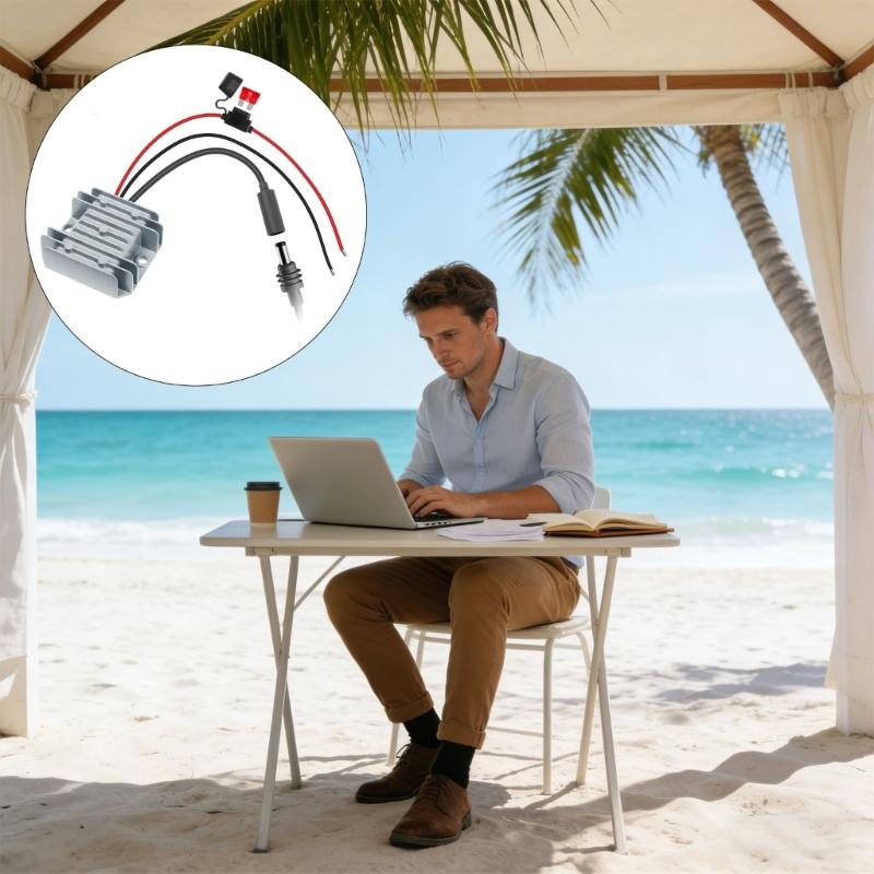 12V/24V Adapters Step Up Converters with Female Plug 30V 3.5A Output for Power Supply Step Up Conversion Easy to Install