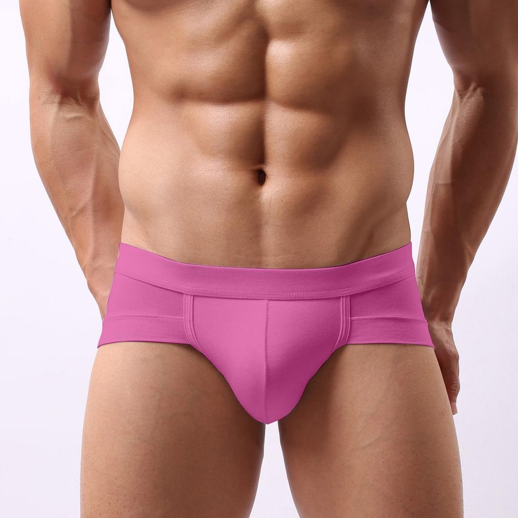 Men's Underwear,briefs, Men's U-shaped Bags, Anti-clogging, Low Waist, Solid Color