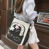 Large capacity messenger bag women's new Japanese cute student portable shoulder bag lightweight junior high school student tote bag