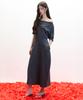 Hawaii Ha Kim [Atelier] Offset Jersey Dress_Dark Gray