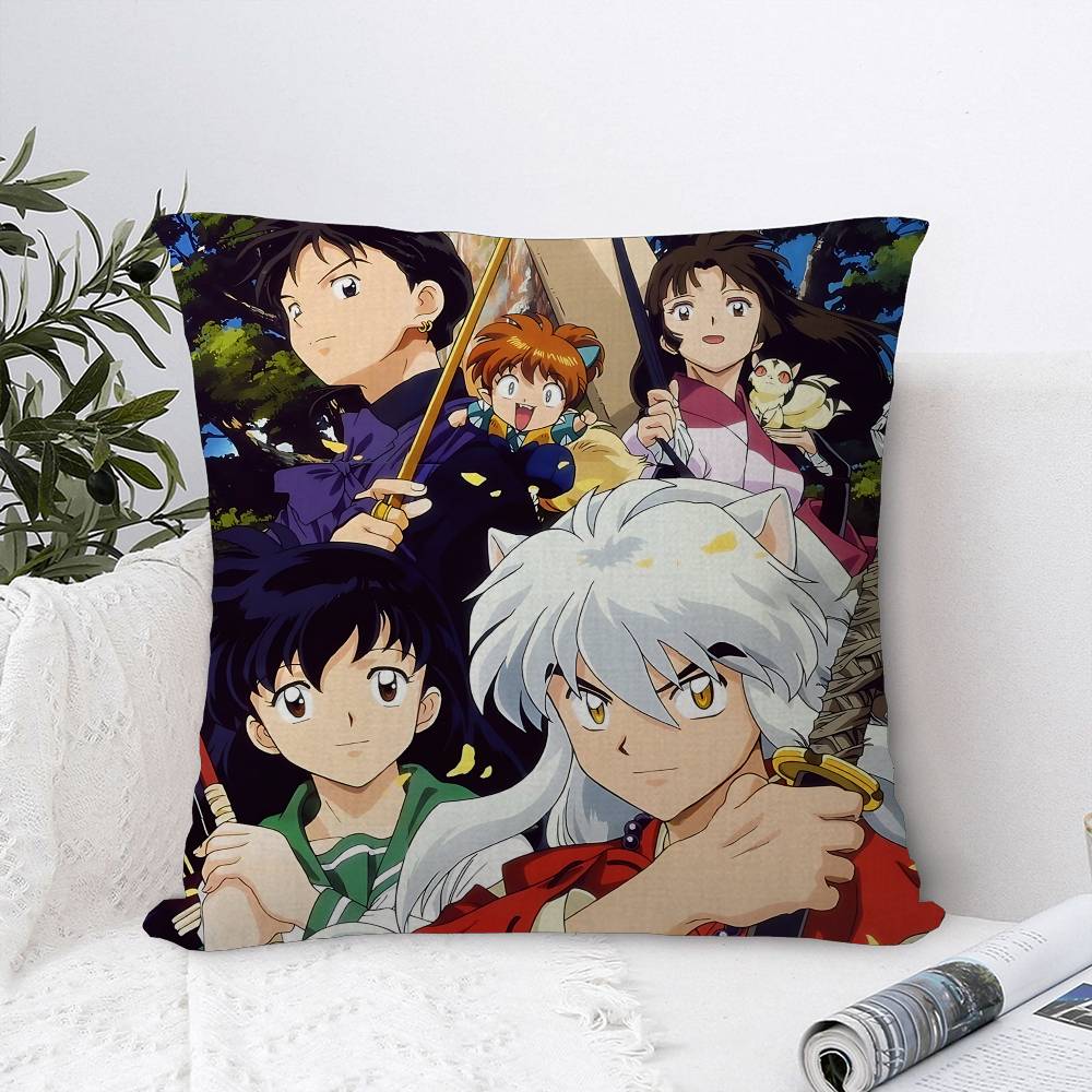 Japen Anime I-Inuyasha Maple Design Cushion Cover Happy Autumn Harvest Decor Holiday Decorati Pillow Cover