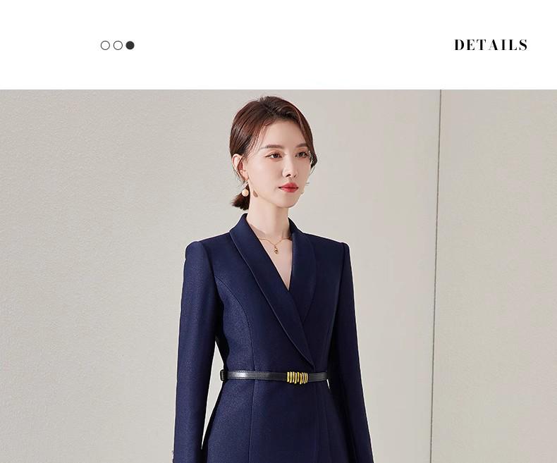 Aishangchen Navy Blue Professional Suit – Elegant Style for Hotel Reception & Sales Department