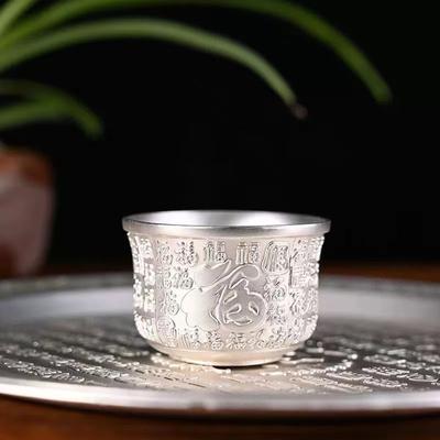 Retro Baifu Çay Takımı Şarap Takımı Kung Fu Çay Takımı Çin El Yapımı Üst Sınıf Çay Fincanı Ev Çay Kasesi Seti Tepsi Çaydanlık Hediye Kutusu