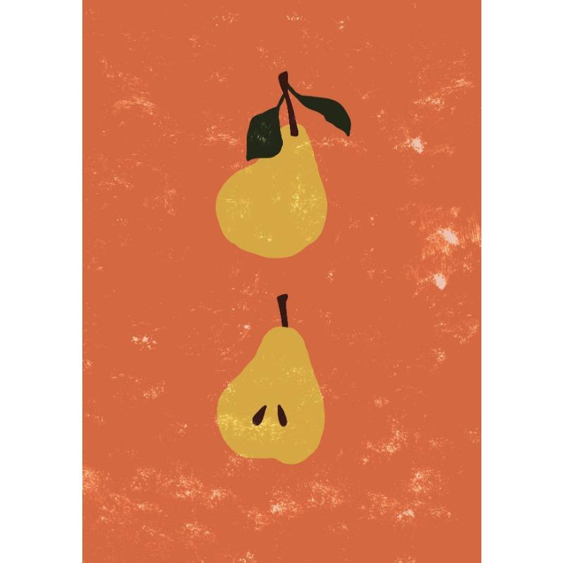 

Boho Мультфильм Смешная Кухня Еда Фрукты Банан Кокос Плакат Холст Картина Настенные Картины Клуб Бар Магазин Ресторан Декор 21cm×30cm NoFrame