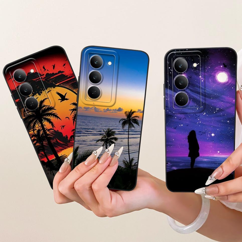 Cat Chinese Loong Dragon Painting Casing For Realme 14 14x 14T 14 PRO Plus Phone Case Matte Liquid Silicone Soft Bumper Cover