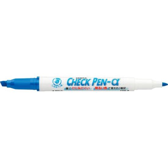 

Zebra Check Pen Alpha Set of 2 Water-Based Marker, Blue, синий