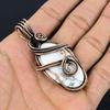 Howlite Pendant, 999 Copper Wire Wrapped Pendant Jewelry. Gift For Women Handmade Pendant Gemstone Jewelry