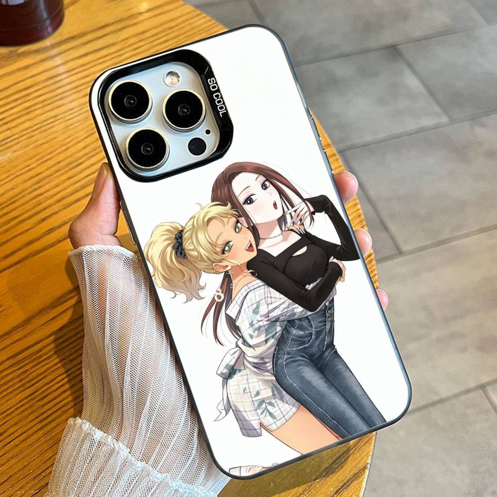 Anime O-Otaku Ni Y-Yasashii Gal Wa Inai Phone Case For iPhone 16 17 15 14 12 13 Pro Max Black Candy Matte Shockproof Cover