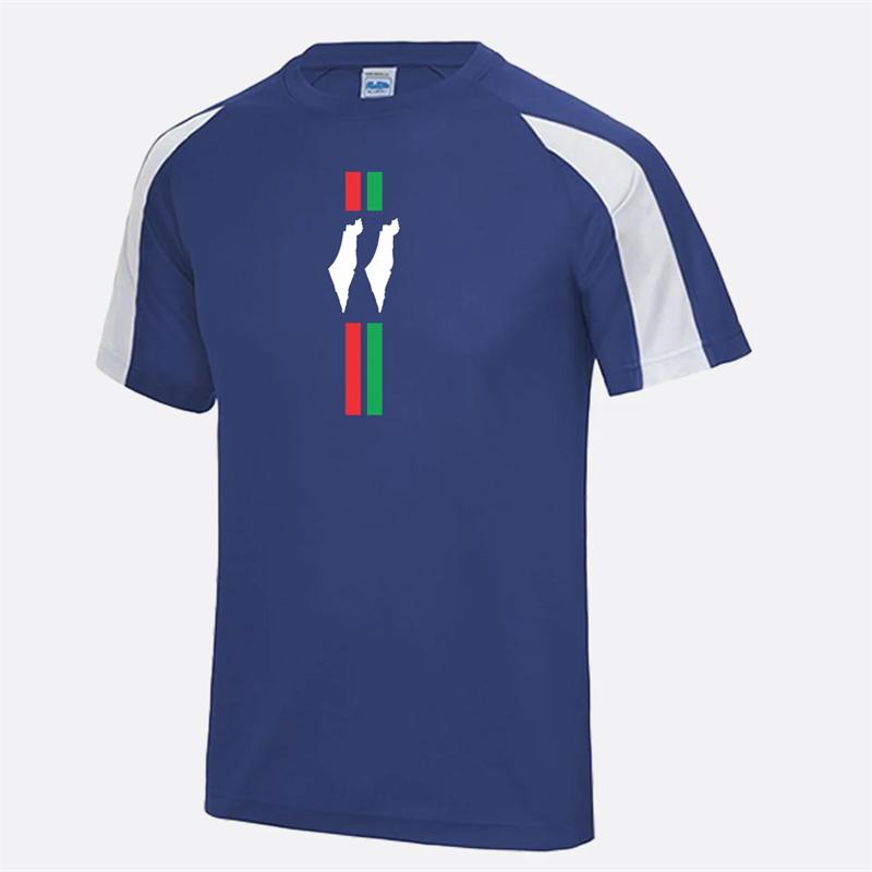 Fashion Palestine Flag Football T Shirt Trend Summer Short Sleeve National 3D Print Sports Jersey Tees Quick Dry Breathable Tops