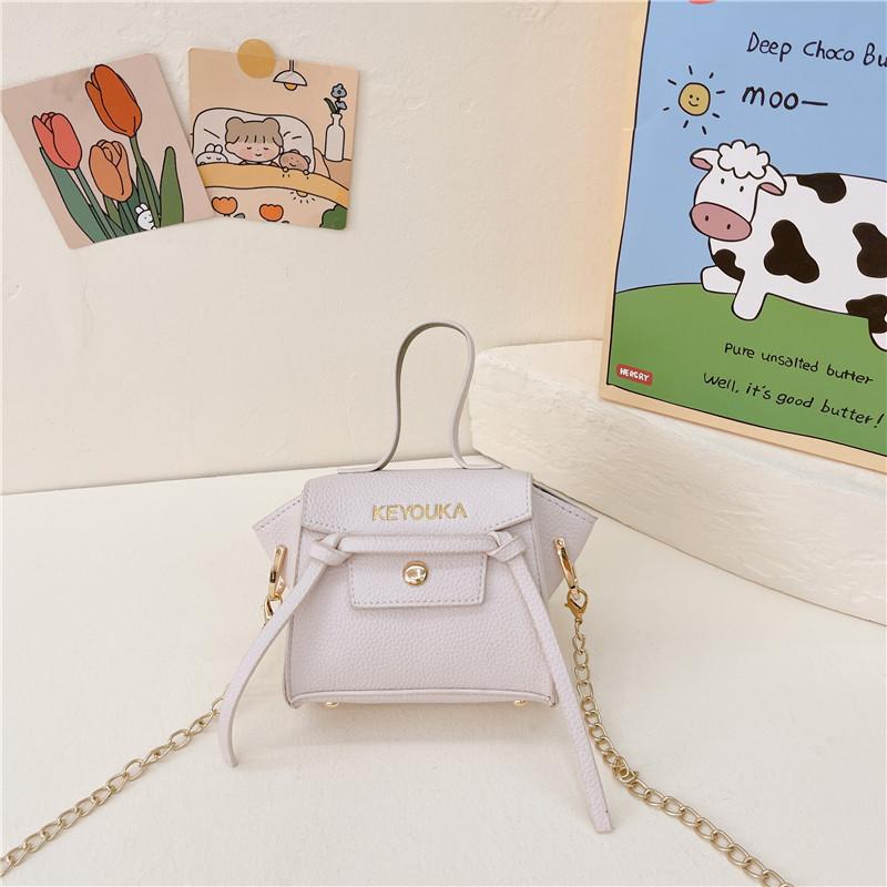 Стильная мини-сумочка для девочек, модный детский кошелек в корейском стиле белый