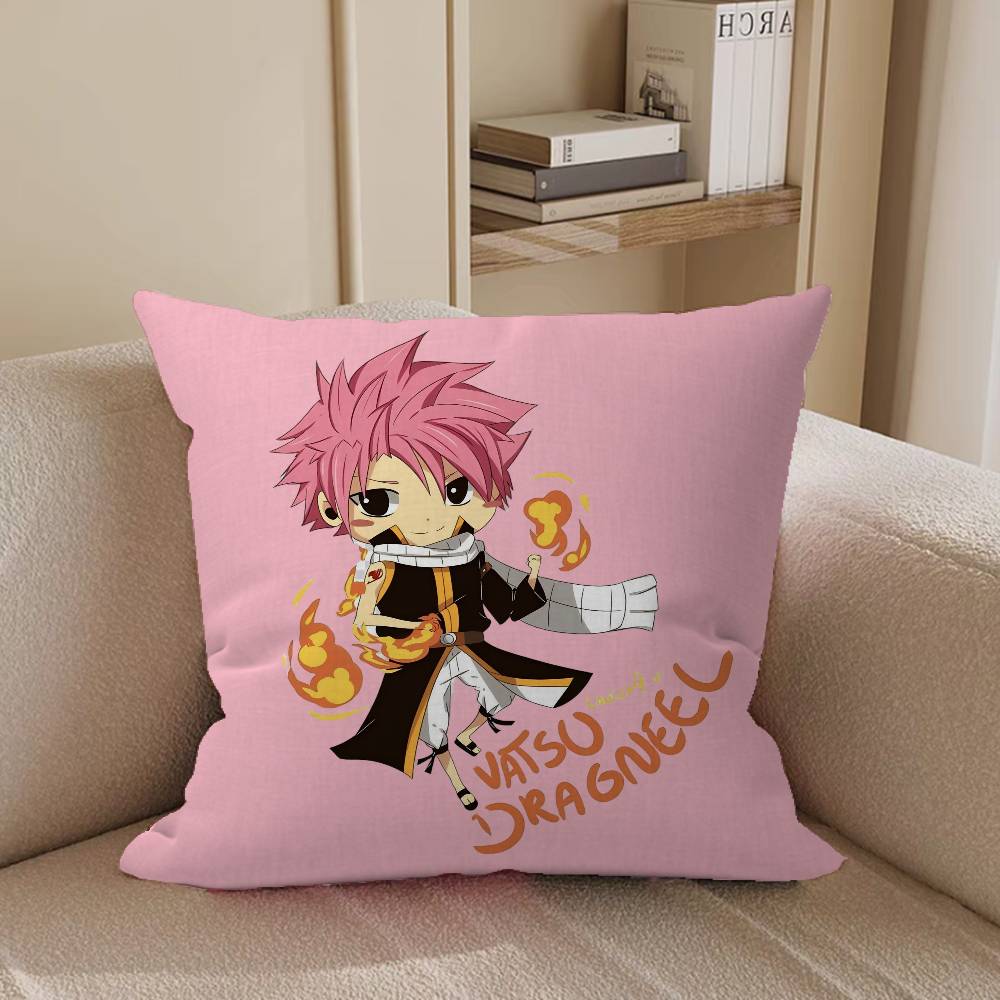 Anime Fairy Tail Stitch Lucky Dragon Pillow Cover Sofa Cushion Cover Home Room Decoration Children Gift