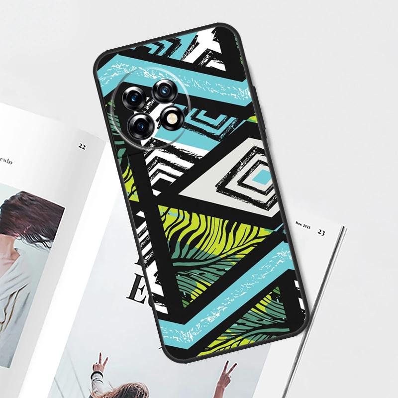 Tribal Aztec Geometric Colour Case For OnePlus Nord CE 5 2 3 4 Lite N30 OnePlus 11 12 13 15 13T 13R 10T 12R 9 10 Pro Cover