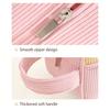 Minimalist Corduroy Makeup Handbag Large Capacity Travel Cosmetics Storage Bag Makeup Bag For Women