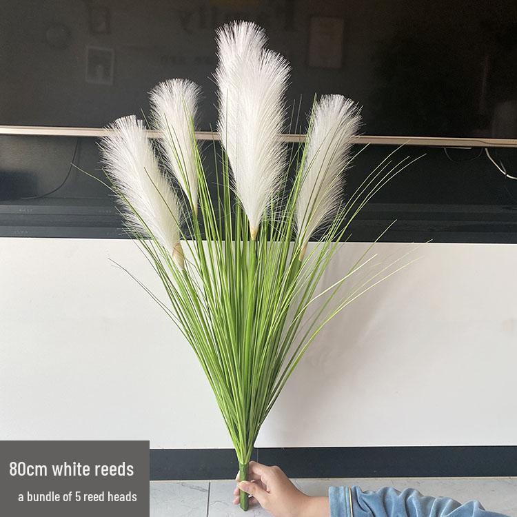 Nordic Reed & Foxtail Grass Artificial Office Plants Window Decor 