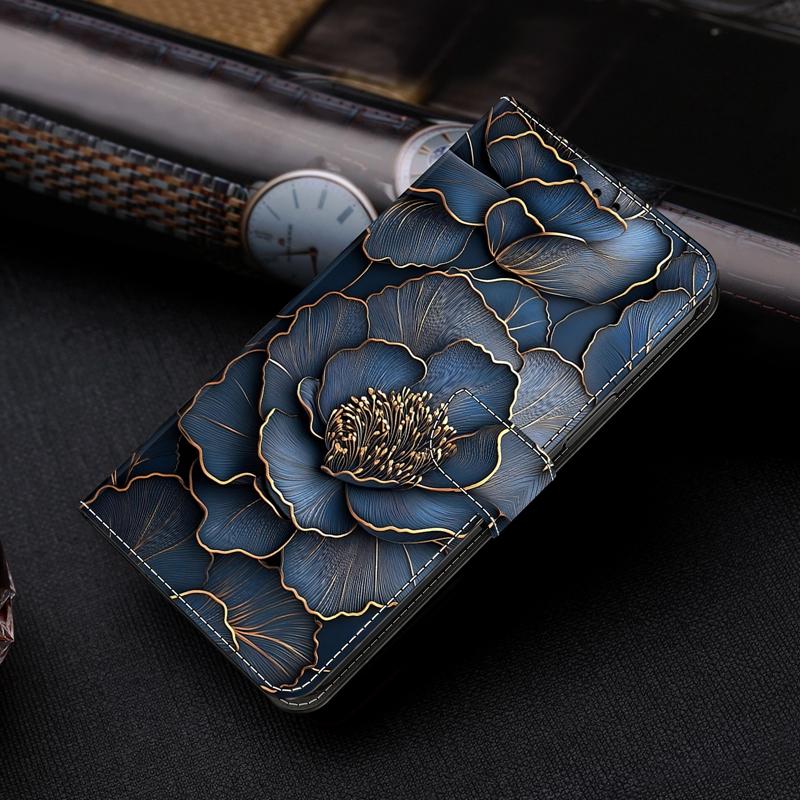 Flip Phone Case for Funda Samsung Galaxy A57 A37 A27 A17 A07 A56 A36 A26 A16 A06 5G 4G Cute Painted Leather Wallet Holder Cover