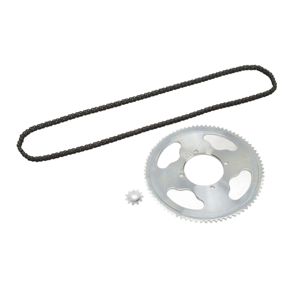 Sprocket Chain Set 8D 11T Gear Sprocket 25H 80T Chain Wheel Sprocket 25H 146 Link Drive Chain for DIY Motorcycle ATV