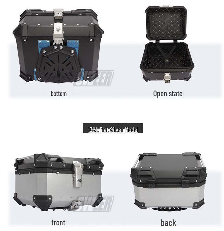 45L/100L Large Capacity Aluminum Alloy Electric Vehicle Tail Box for Motorcycles & Electric Bicycles
