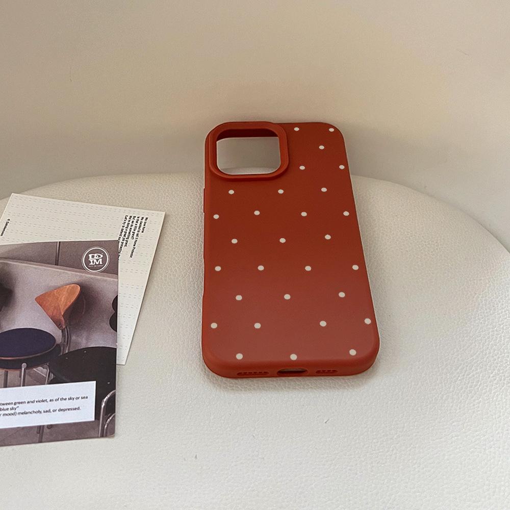 Husă simplă cu buline pentru telefon pentru iPhone 16 iPhone 16 Pro Max