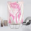 Junji Ito Horror Tapestry Tomie Black White Anime Wall Hanging for Bedroom Living Room Dorm Gothic Room Decoration