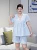Plus Size Women's Pajamas with Bra Pads - 2026 Summer Cloud Cotton Anti-Bump Design