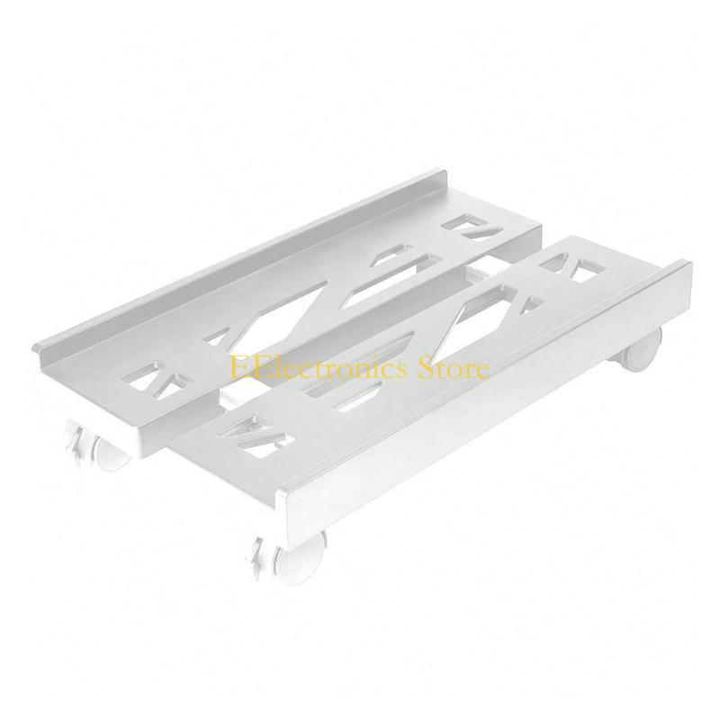 B03C Rolling PC Case Holder Computer Tower Stand Stable Construction Under Desk Holder for Office and Home Use