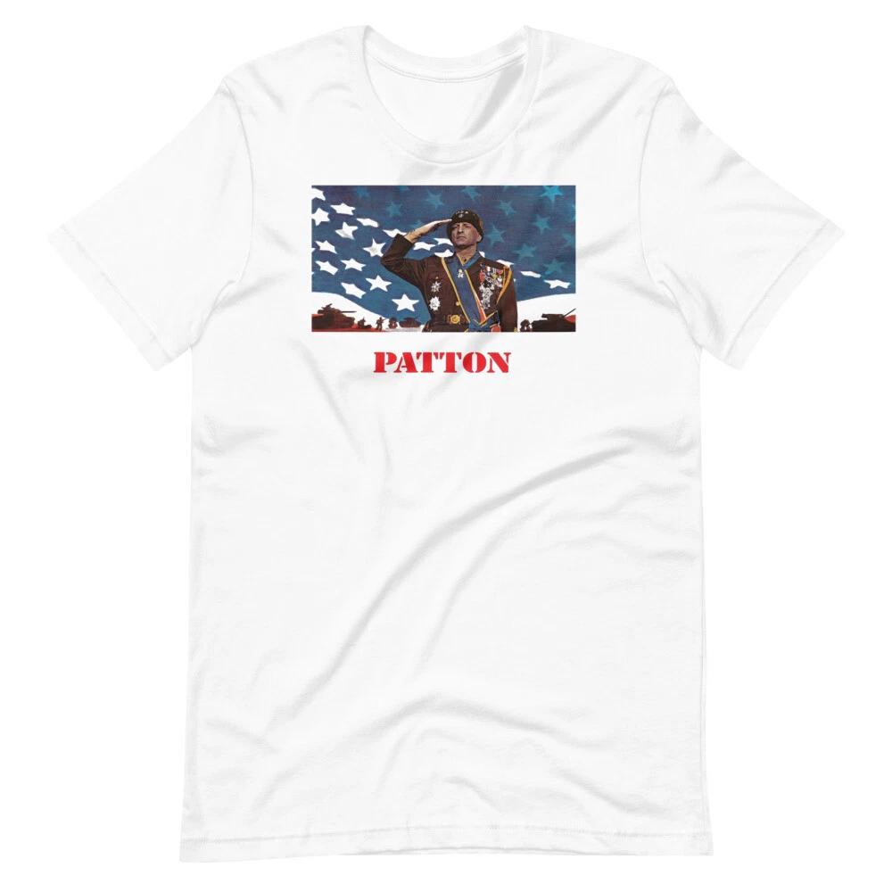 

GENERAL PATTON Movie Film Graphic Tee Short-Sleeve Unisex 100% Cotton T-shirt Mens Tees Top XL