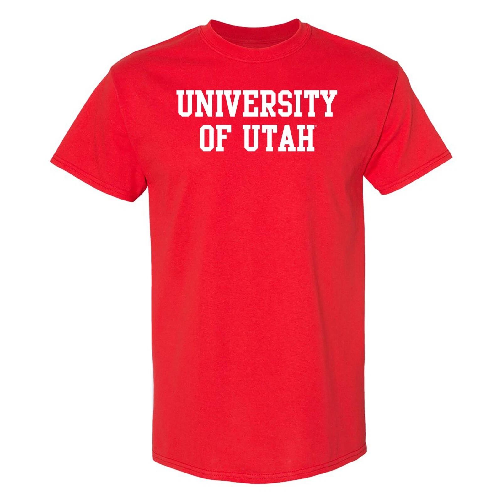 Utah Utes Basic Block T-Shirt - Red 2XL