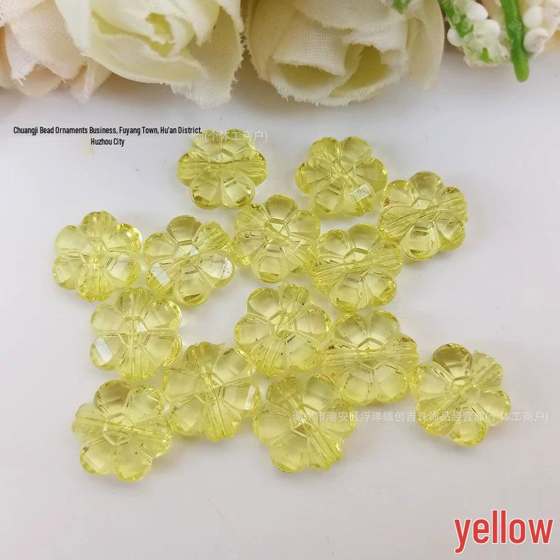 11MM Acrylic Plum Blossom Beads - DIY Jewelry & Shoe Accessories