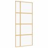 Porte coulissante - Maison Exclusive - Doré - Verre ESG transparent 90 x 205 cm - Cadre aluminium