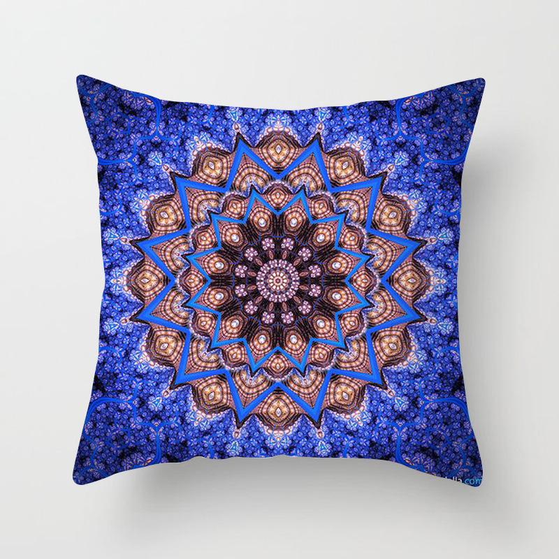 New Mandala Series Ethnic Theme Polyester Pillow Case Cushion Exotic