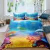 Cartoon Octopus Comfortable Duvet Quilt Cover Pillowcase Bedding Set Children Bedroom Decoration Home Textile