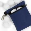 Nylon Golf Ball Bag Zipper Valuables Holder Waterproof Pocket Storage Bag  Hiking