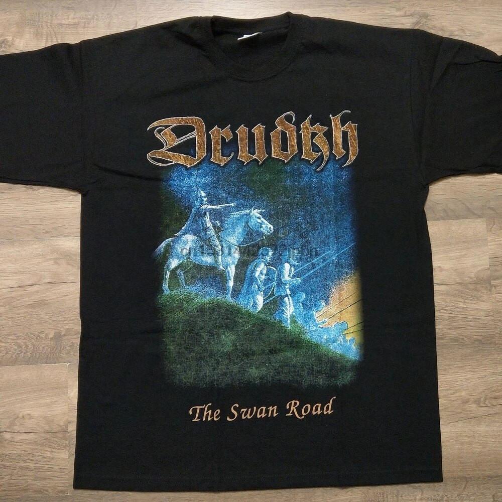 The Swan Road Drudkh Band Black T-Shirt Cotton All Size S-5XL Unisex T-Shirt XXXXL