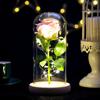 Wedding Birthday Valentine Day Present Eternal Rose Flower Vivid Luminous Ornament For Women Mom Girlfriend Wife Household Decoration