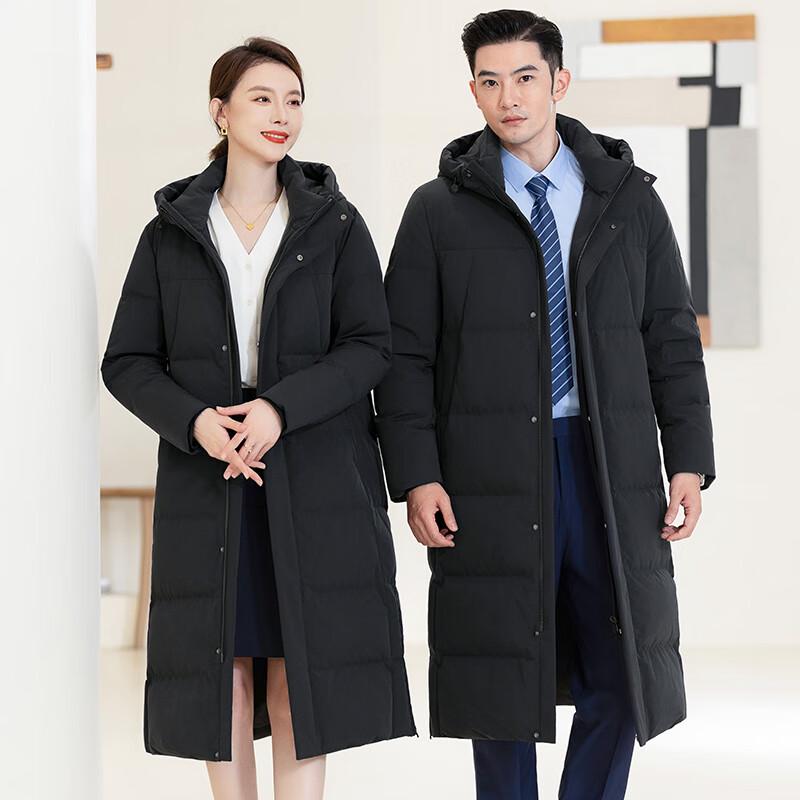 TLUOMAN Premium Professional Unisex Long Hooded Down Jacket