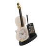 Violin Alarm Clock Retro Fashion Pencil Sharpener Function Table Alarm Clock Violin Shape Novelty Bedside Clock for Music Lovers